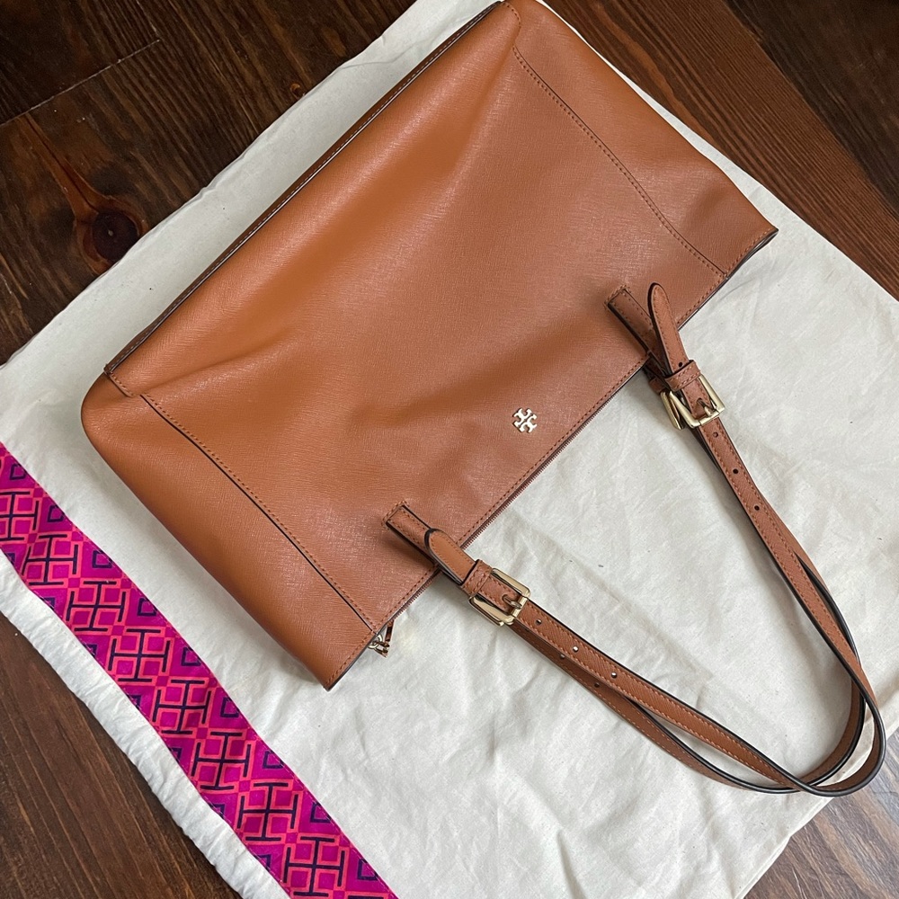 Brown Tory Burch Tote Bag
